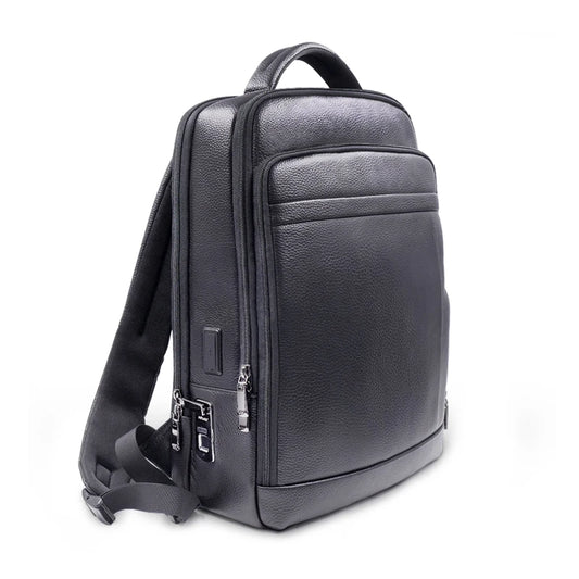 Fingerprint Leather Backpack